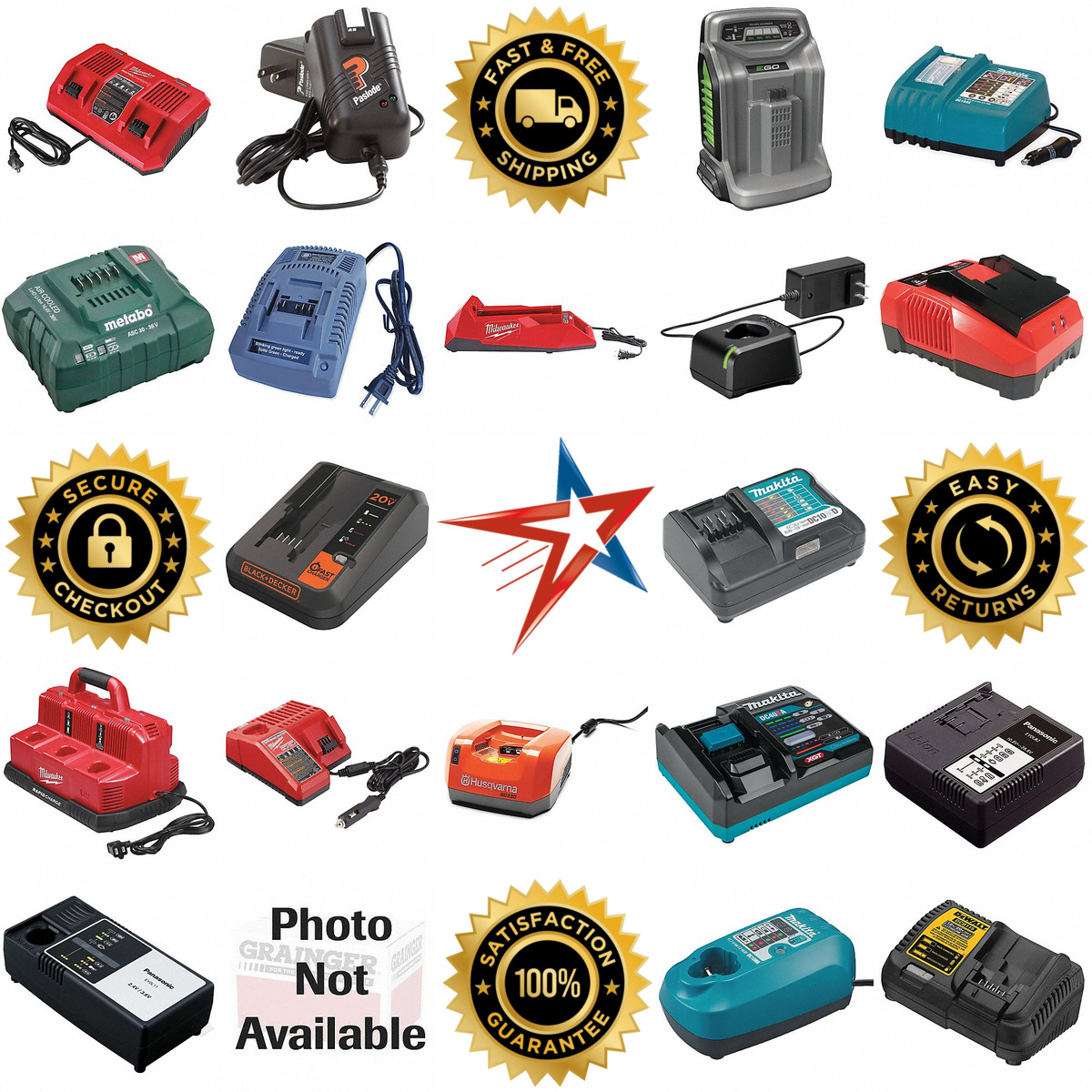 A selection of Cordless Tool Battery Chargers products on GoVets