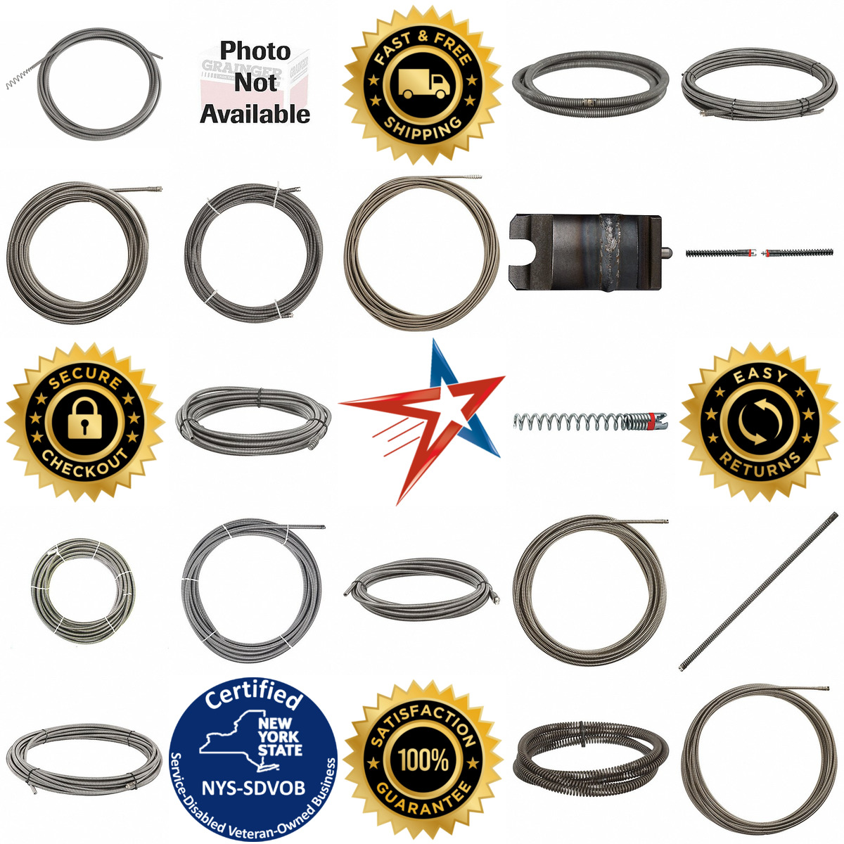 A selection of Drain Cleaning Cables products on GoVets