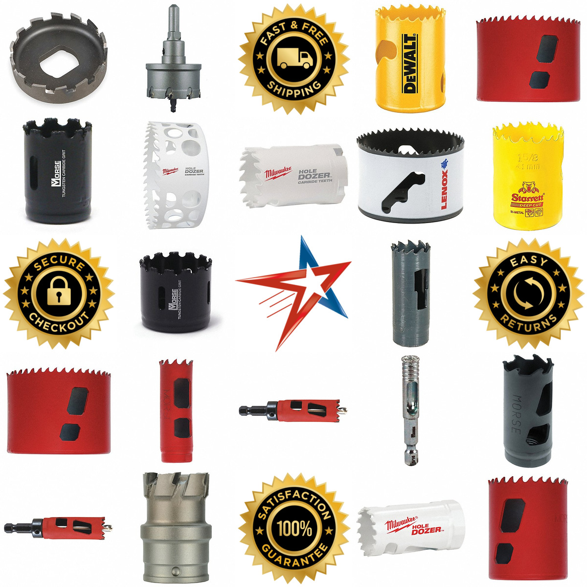 A selection of Individual Hole Saws and Hole Cutters products on GoVets