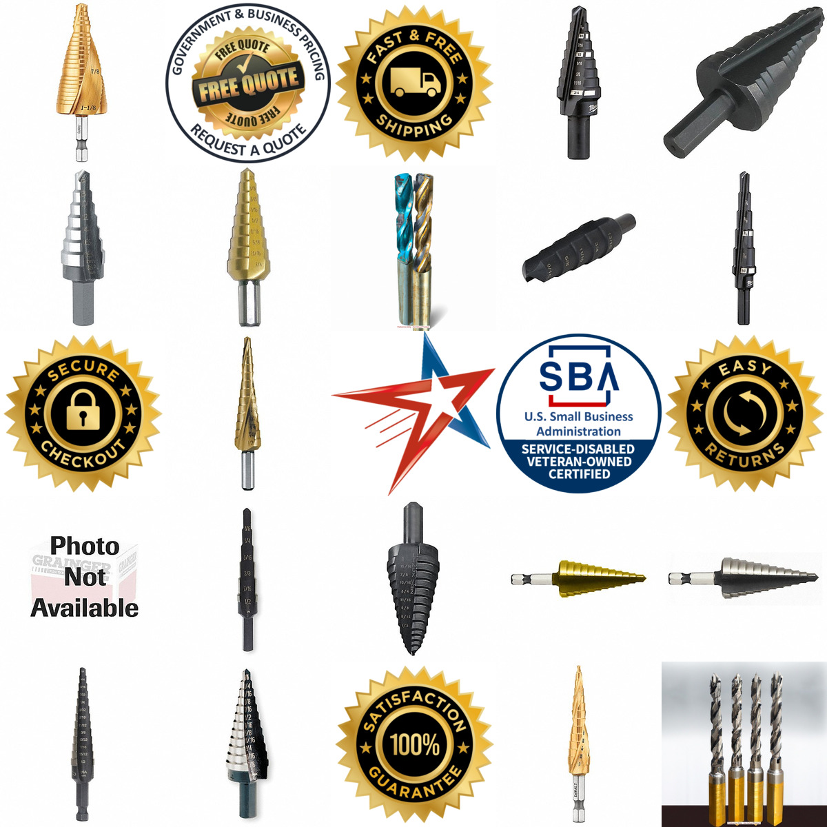 A selection of Step Drill Bits products on GoVets
