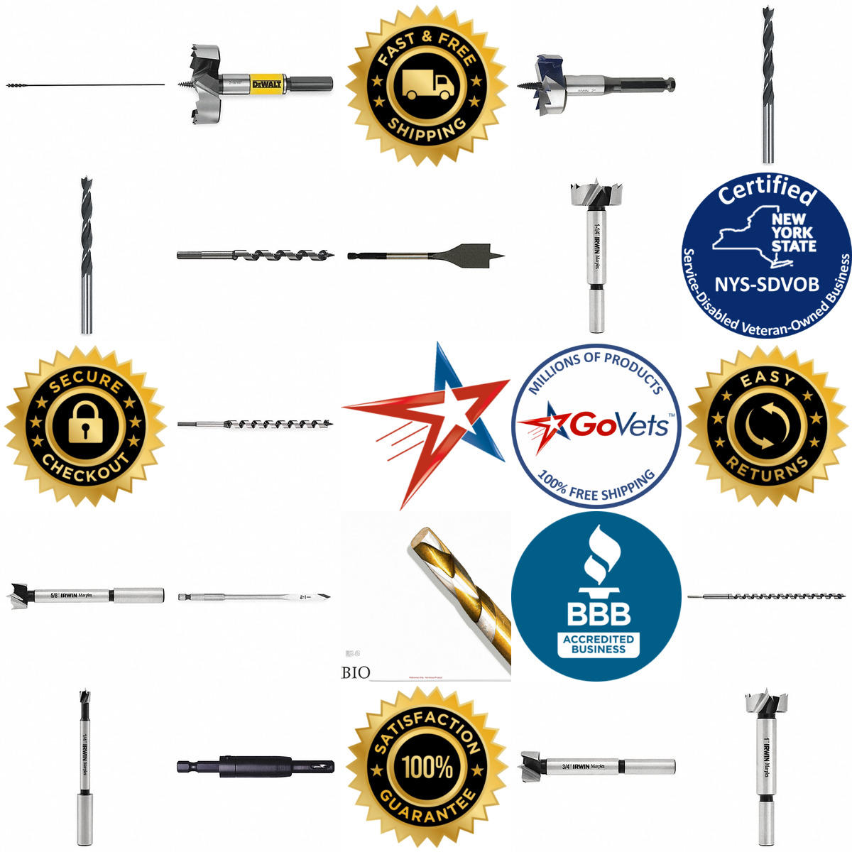 A selection of Wood Drill Bits products on GoVets