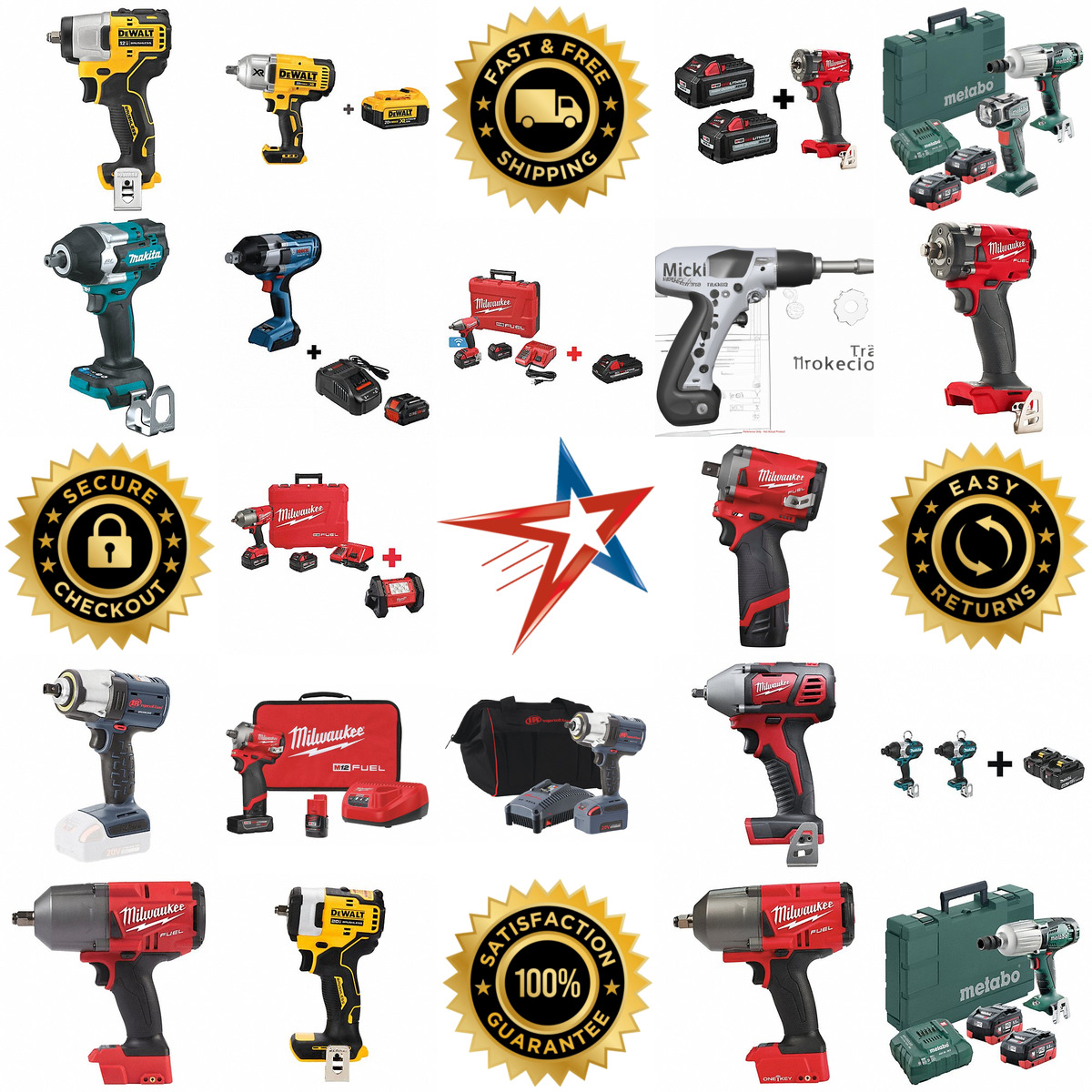 A selection of Cordless Impact Wrenches products on GoVets