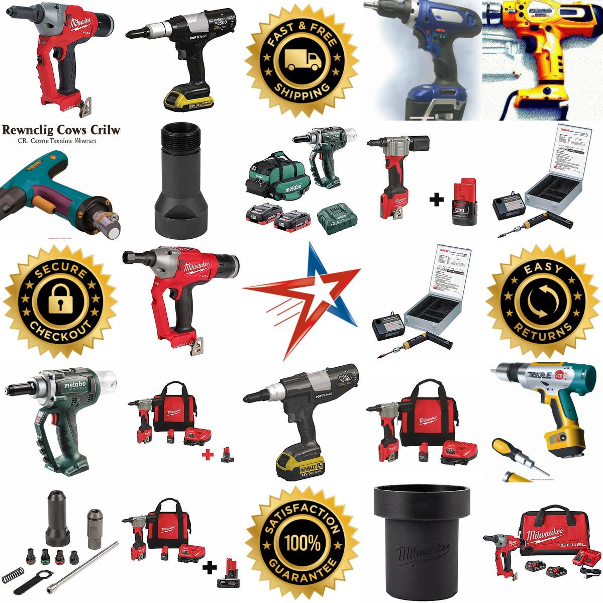 A selection of Cordless Riveting Tools products on GoVets