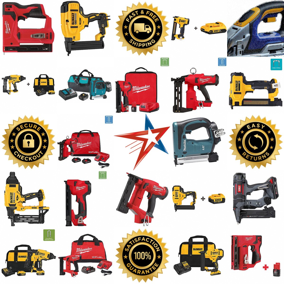 A selection of Cordless Staple Guns products on GoVets