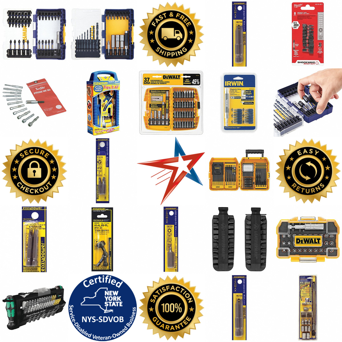 A selection of Screwdriver Bit Sets products on GoVets