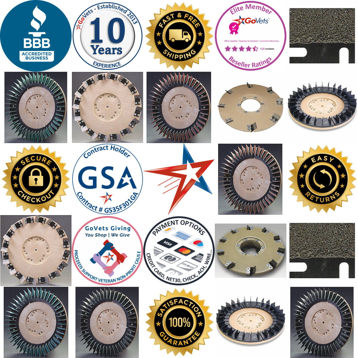 A selection of Abrasives For Floor Scrubbers and Polishers products on GoVets