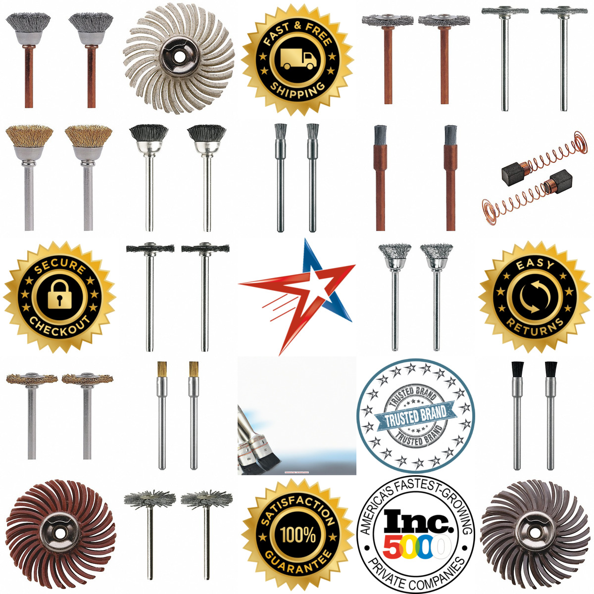 A selection of Brushes For Rotary Tools products on GoVets