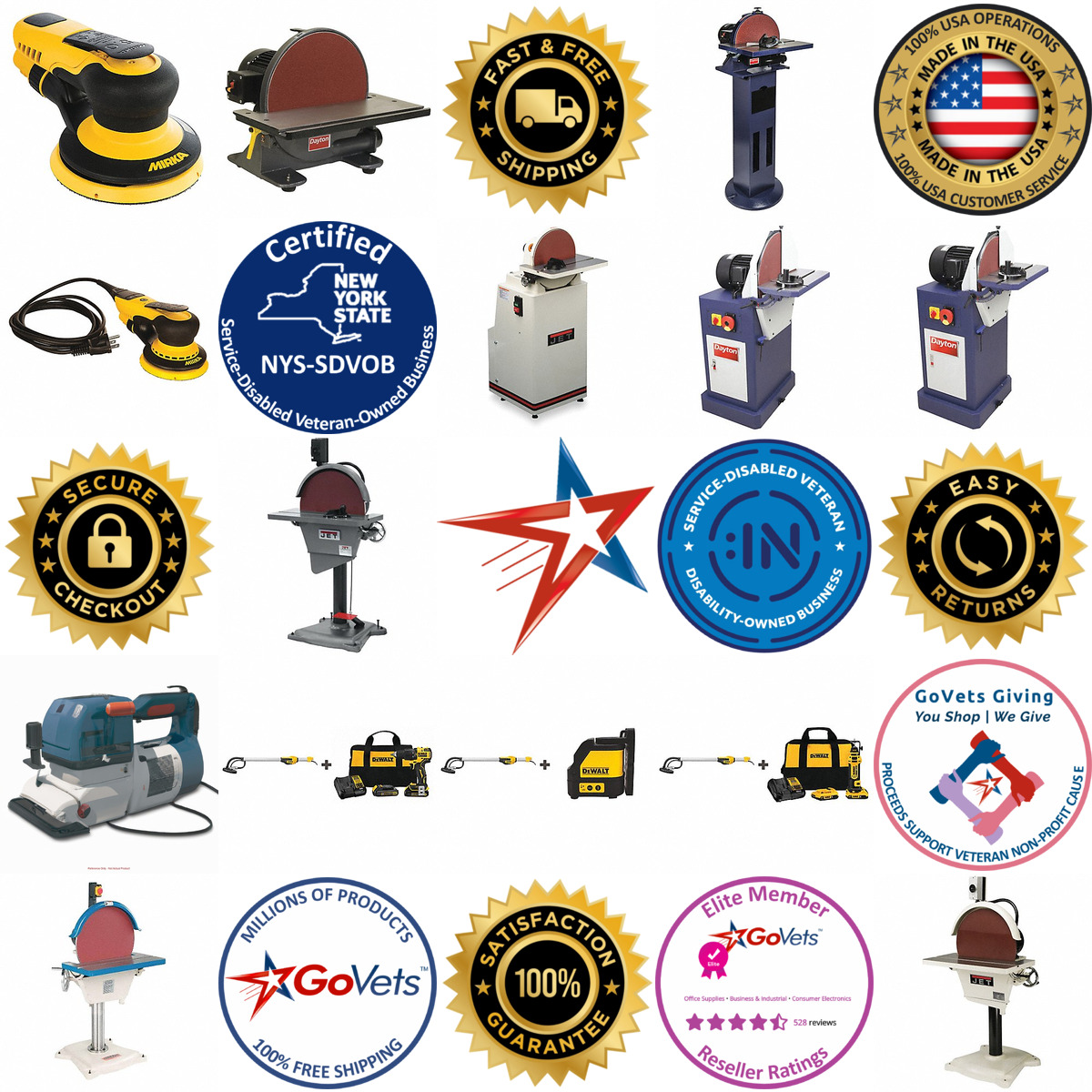 A selection of Corded Disc Sanding Machines products on GoVets