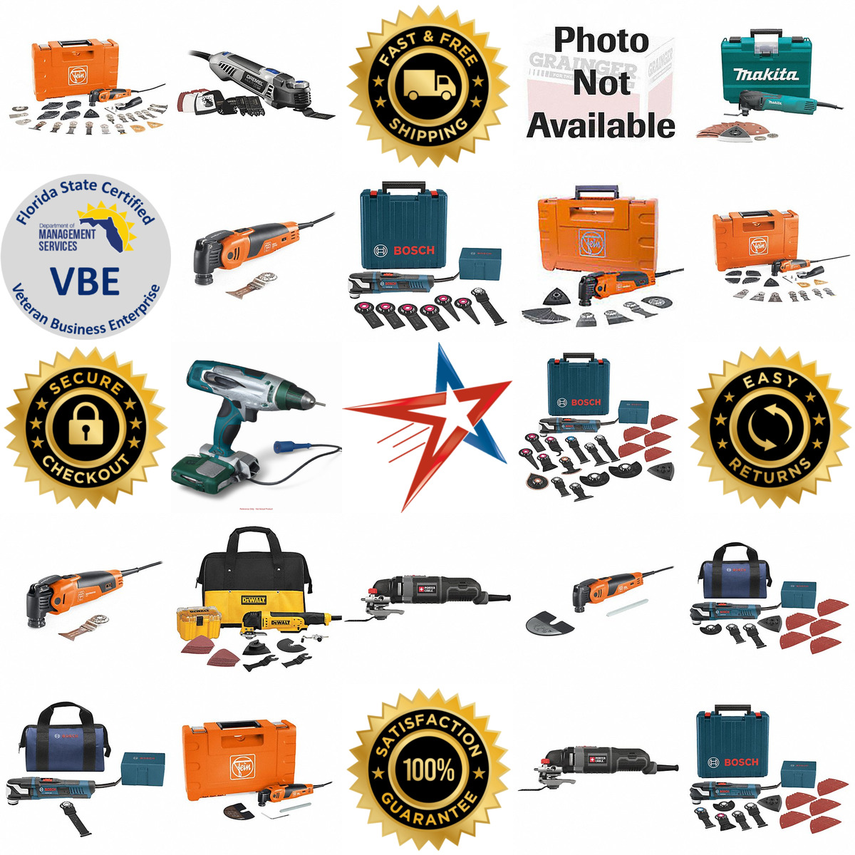 A selection of Corded Oscillating Tools products on GoVets