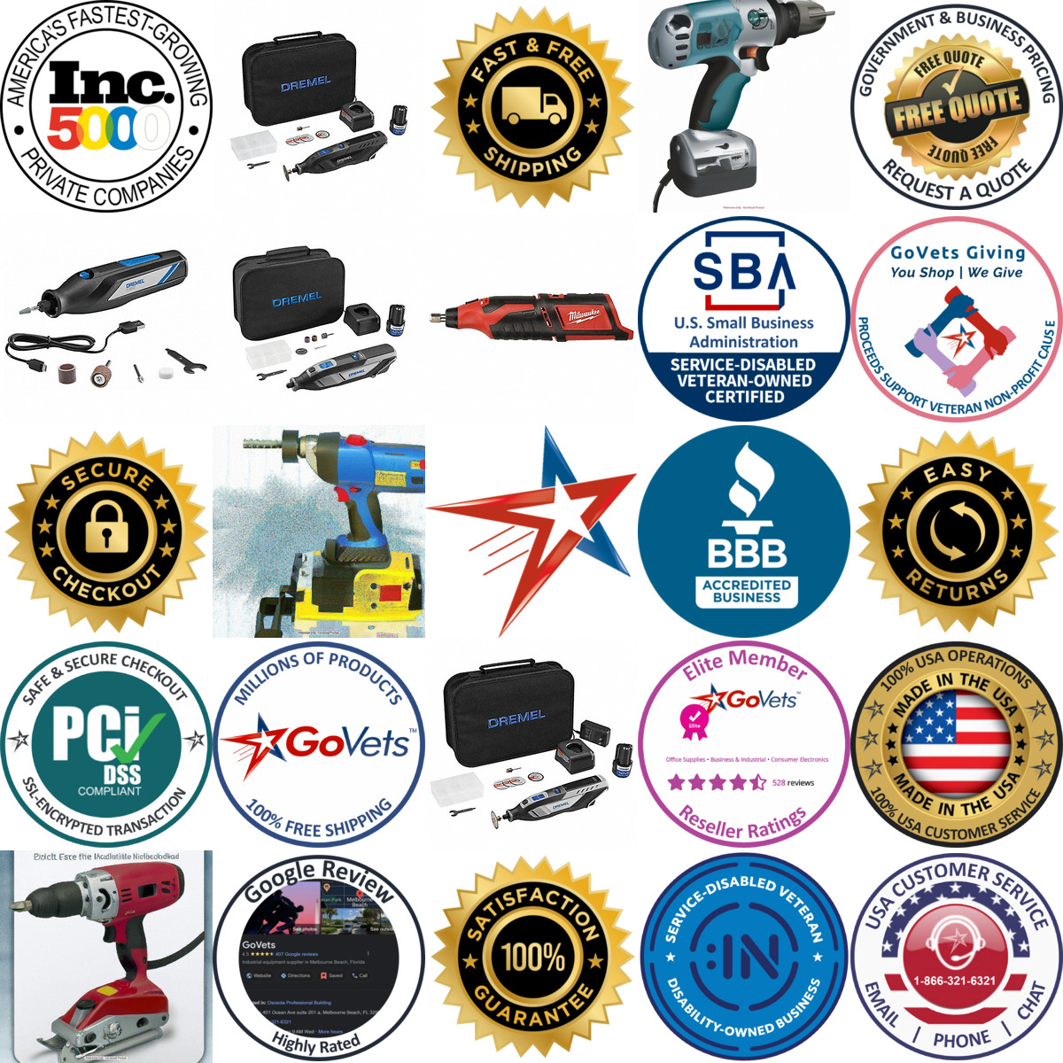 A selection of Cordless Rotary Tools products on GoVets