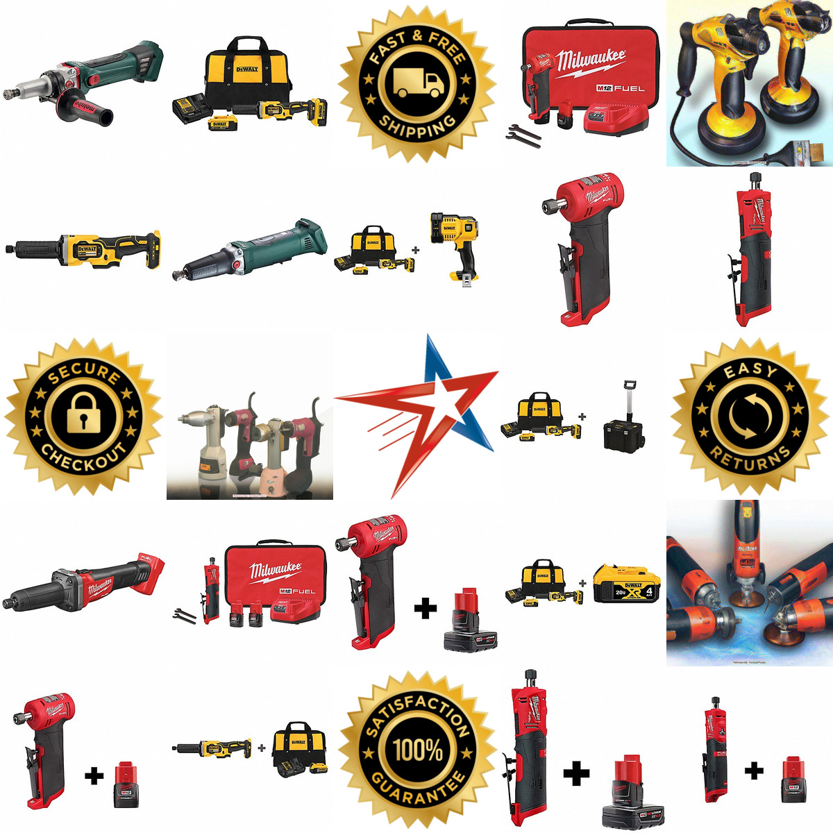 A selection of Cordless Straight and Die Grinders products on GoVets