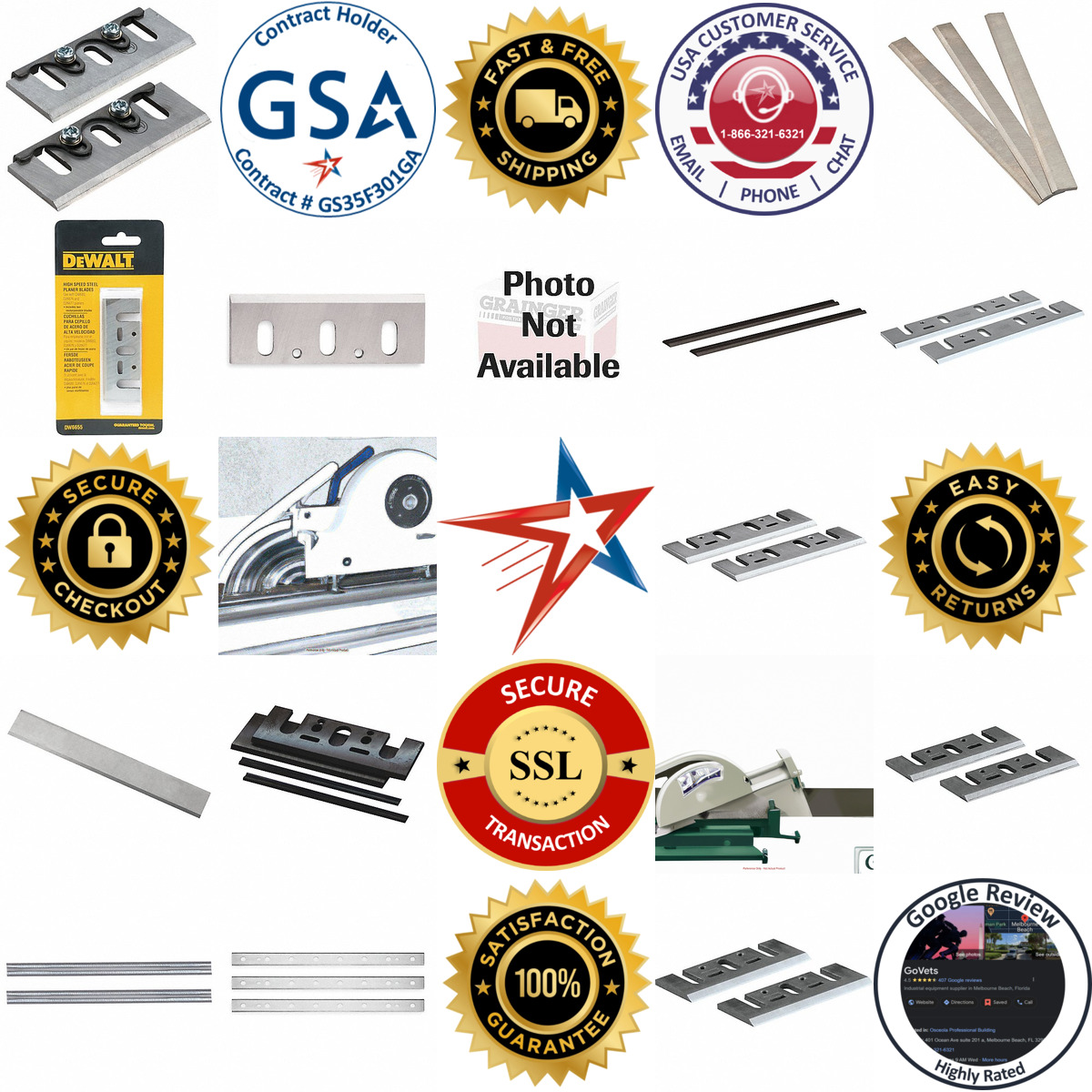 A selection of Jointer and Planer Blades products on GoVets