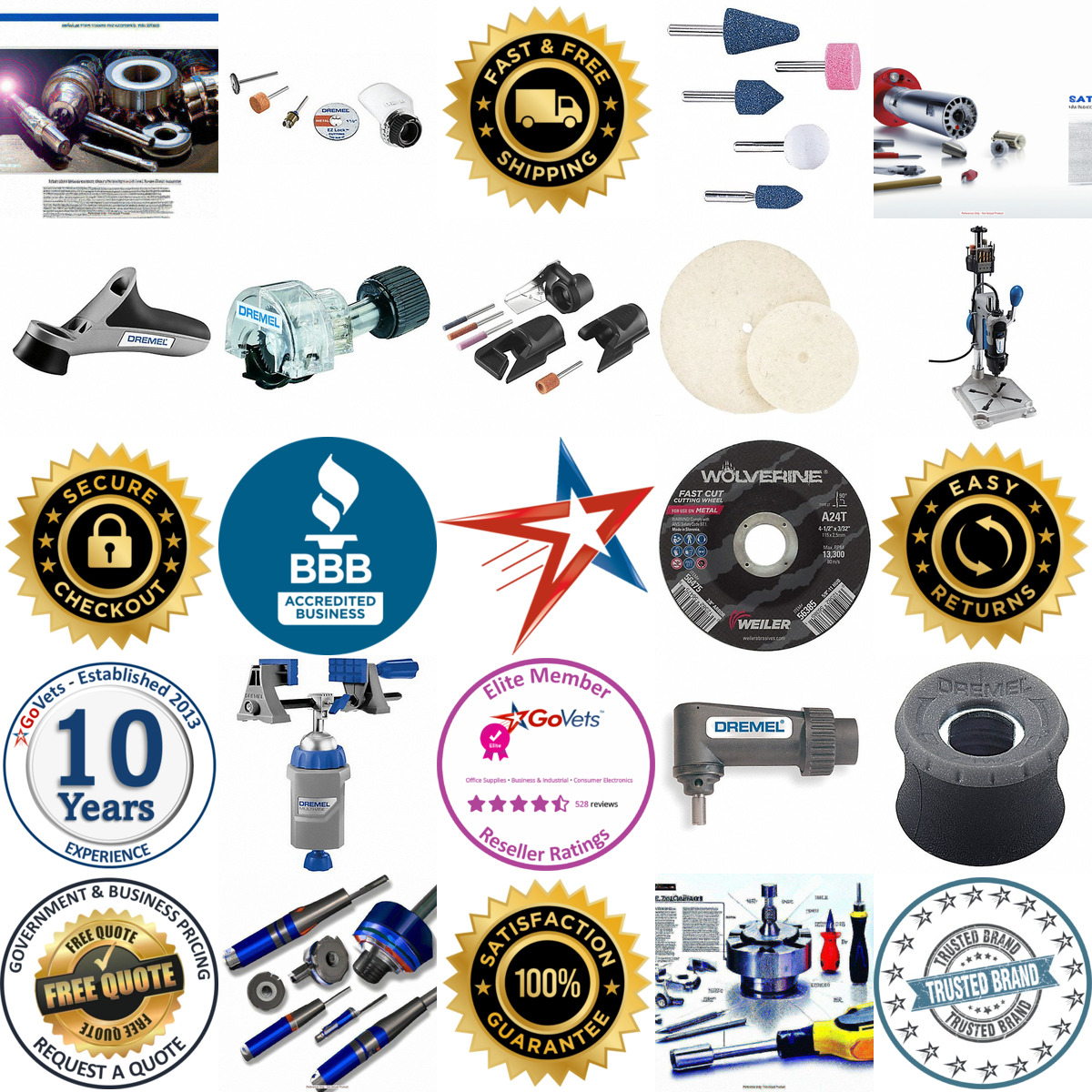 A selection of Rotary Tool Accessories products on GoVets