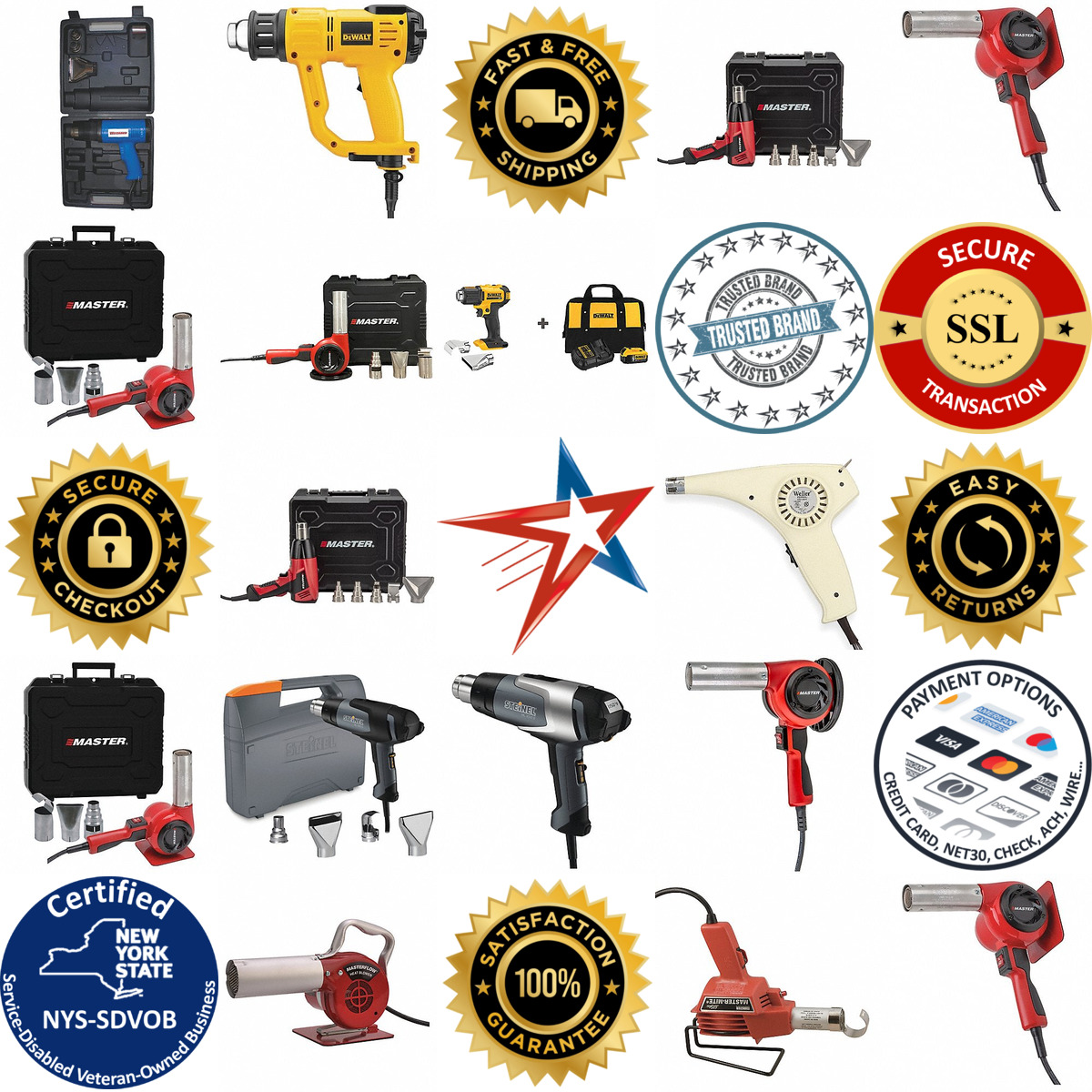 A selection of Corded Heat Guns and Blowers products on GoVets