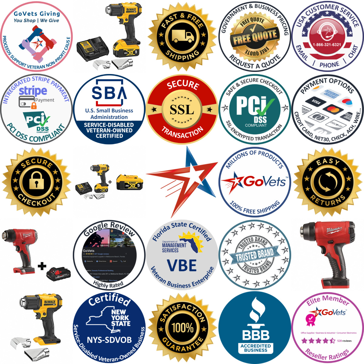 A selection of Cordless Heat Guns and Blowers products on GoVets