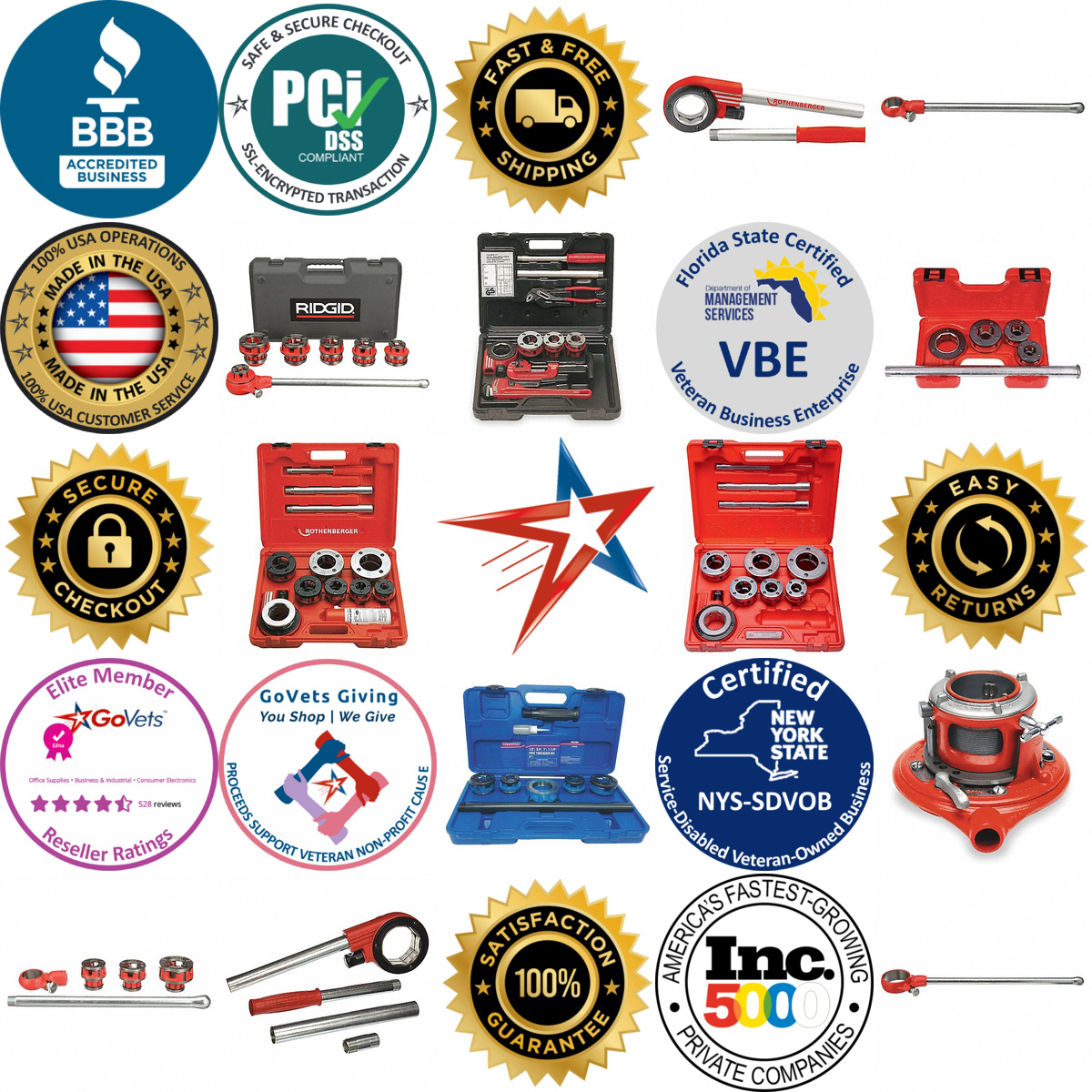 A selection of Manual Pipe Threaders products on GoVets