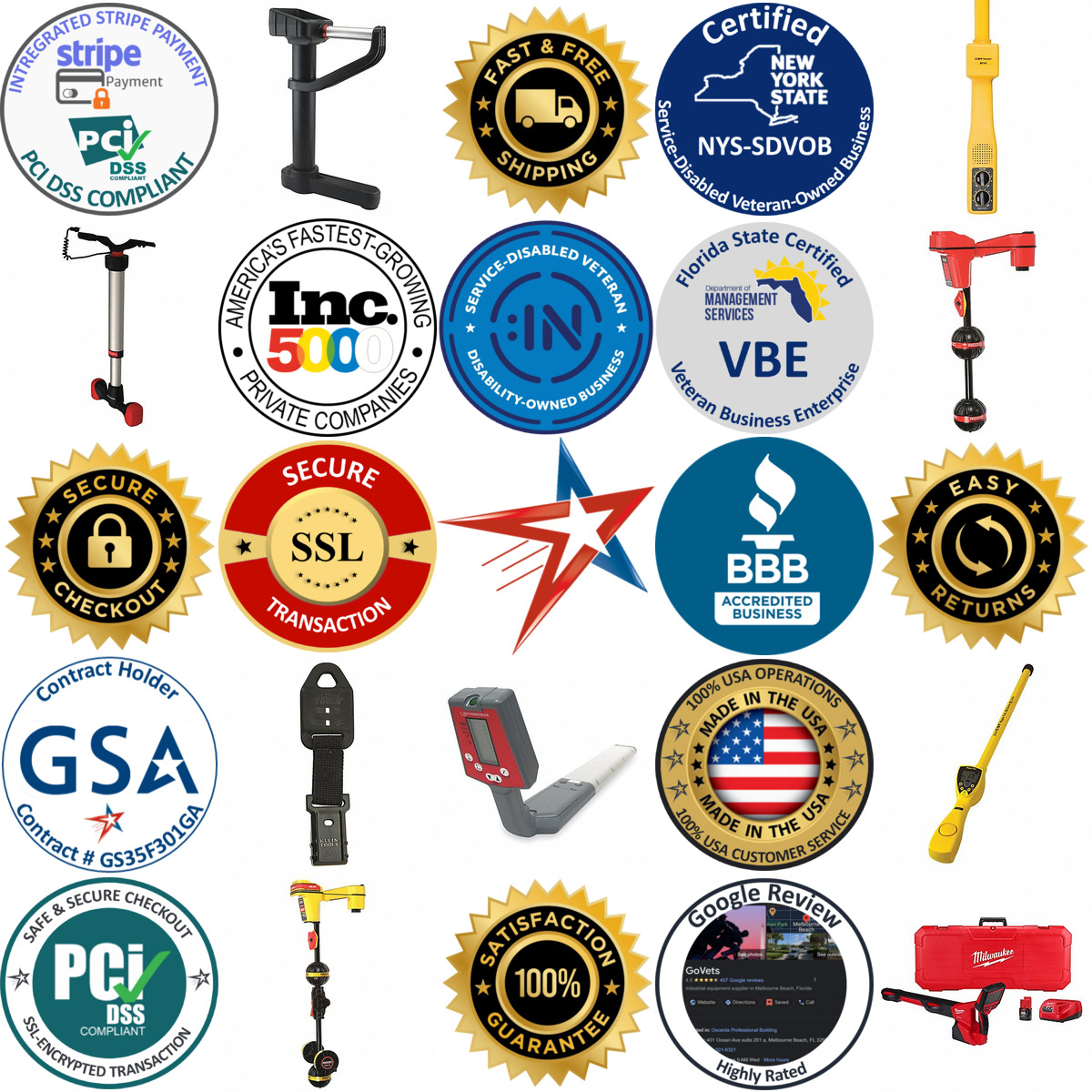 A selection of Pipe Locators products on GoVets