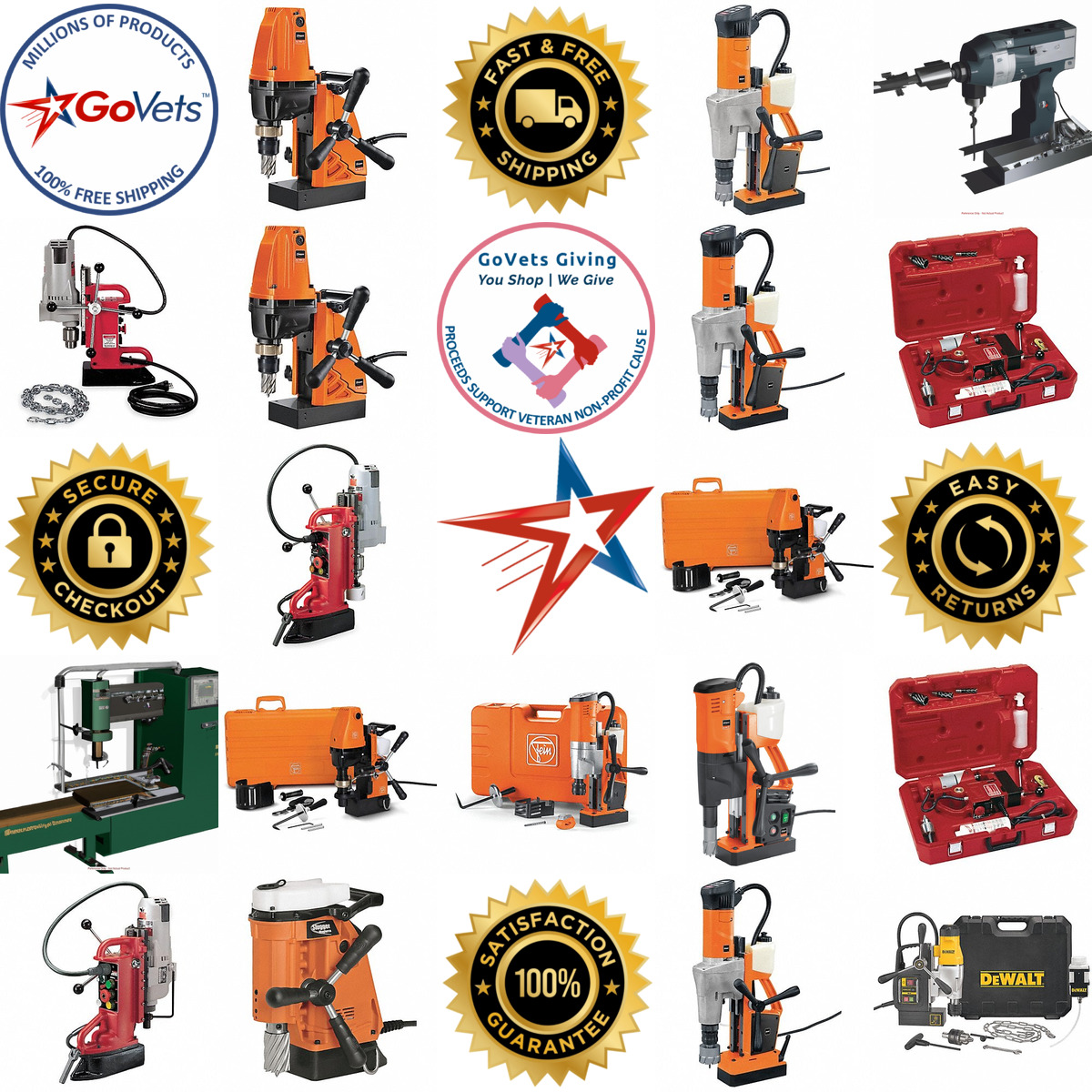 A selection of Corded Magnetic Drill Presses products on GoVets