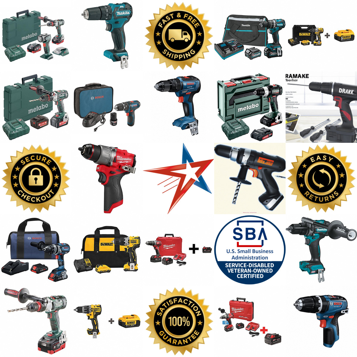 A selection of Cordless Hammer Drills products on GoVets