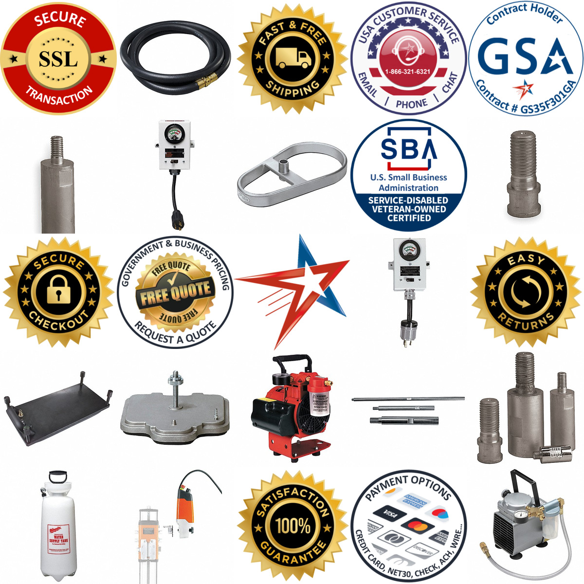 A selection of Core Drill Accessories products on GoVets