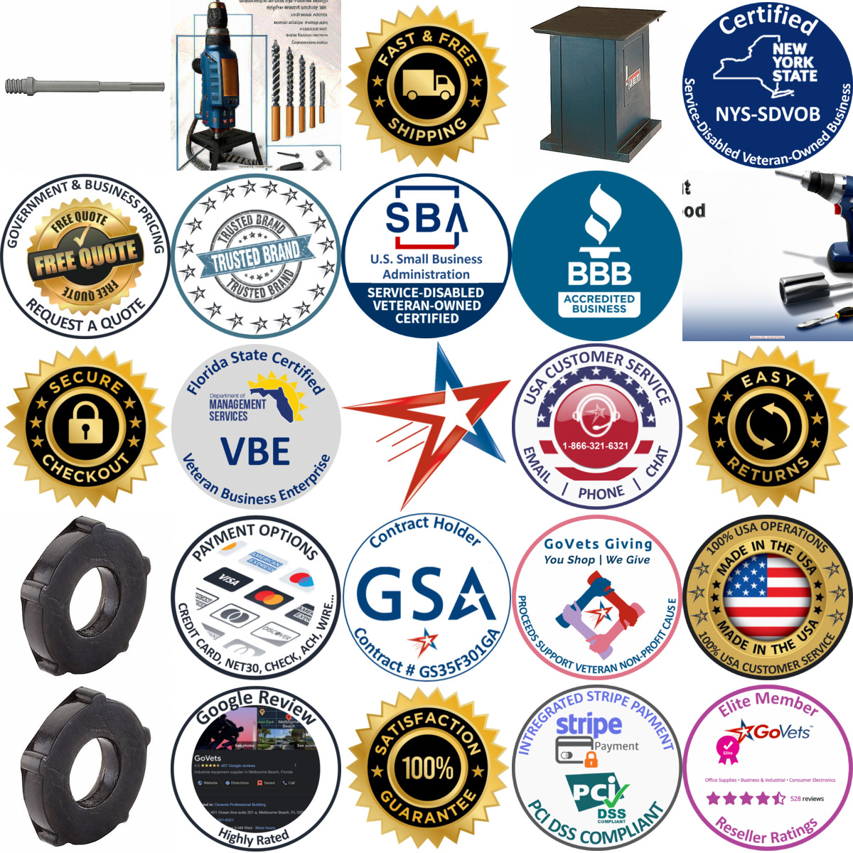 A selection of Hammer Drill Accessories products on GoVets