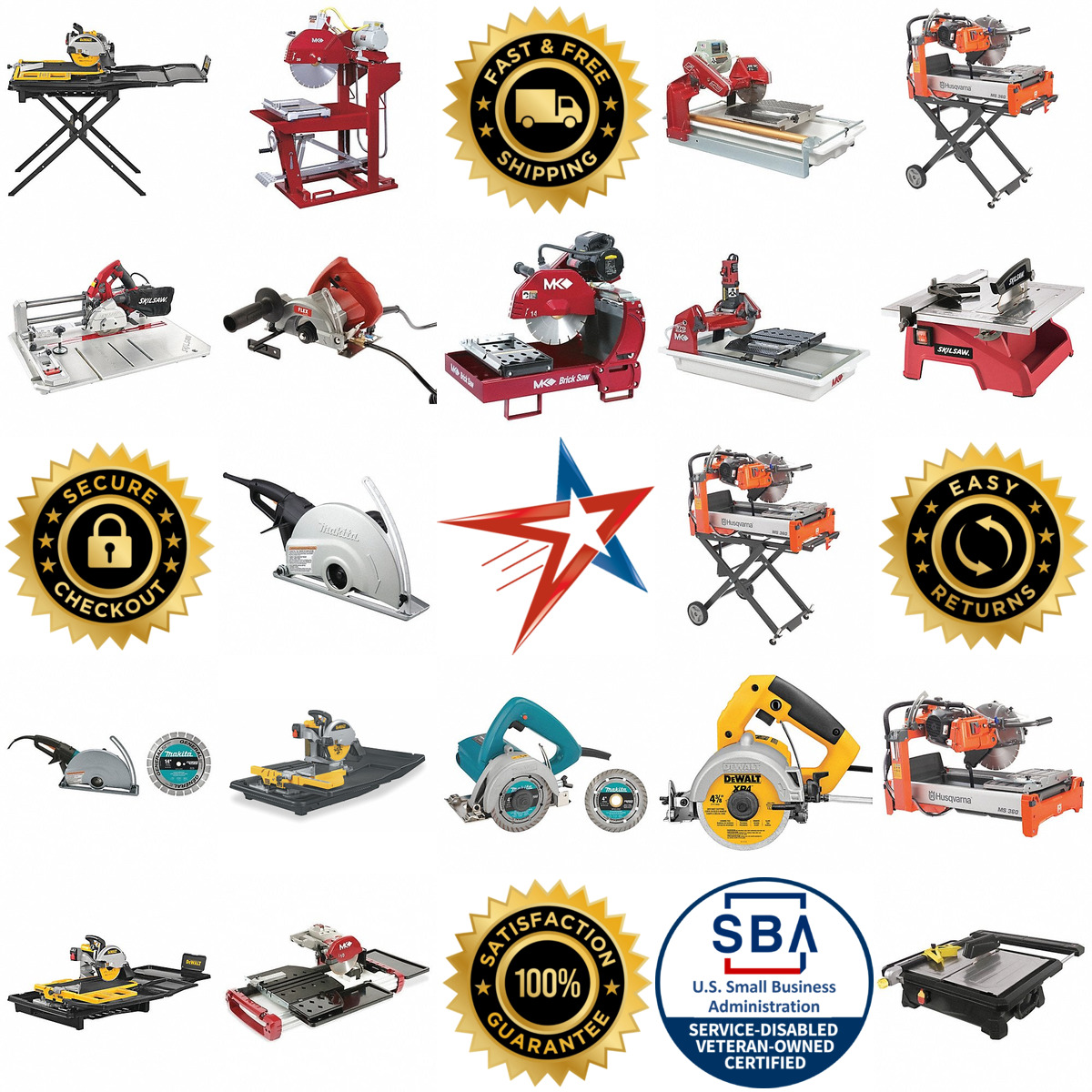 A selection of Corded Flooring Masonry and Tile Saws products on GoVets