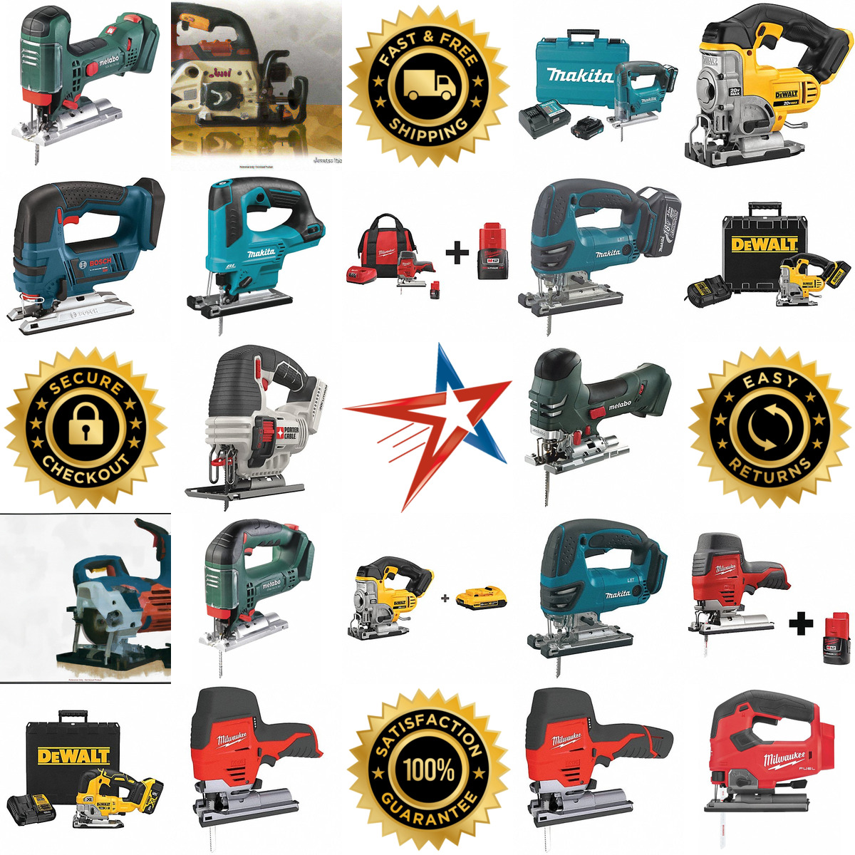 A selection of Cordless Jigsaws products on GoVets