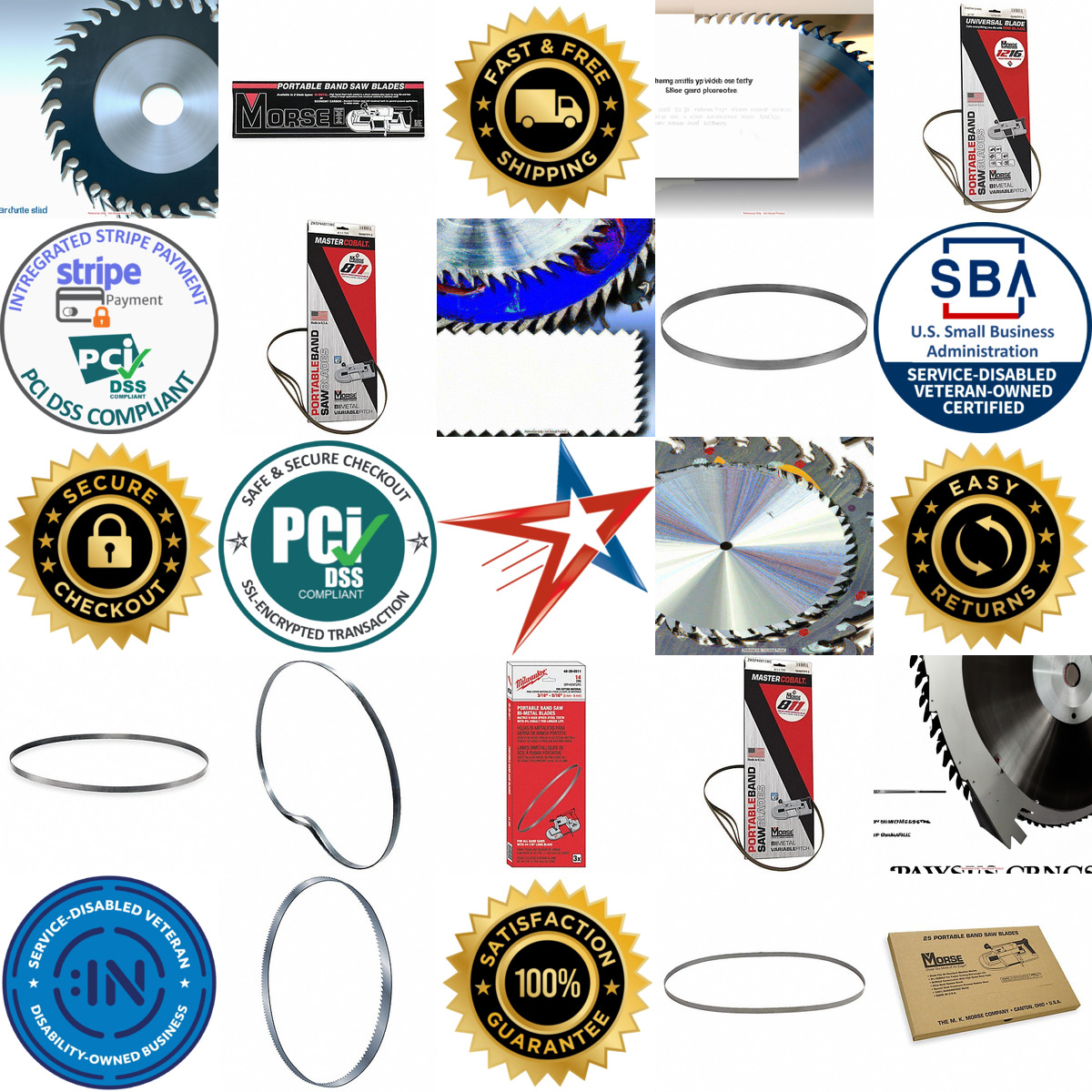 A selection of Portable Band Saw Blades products on GoVets
