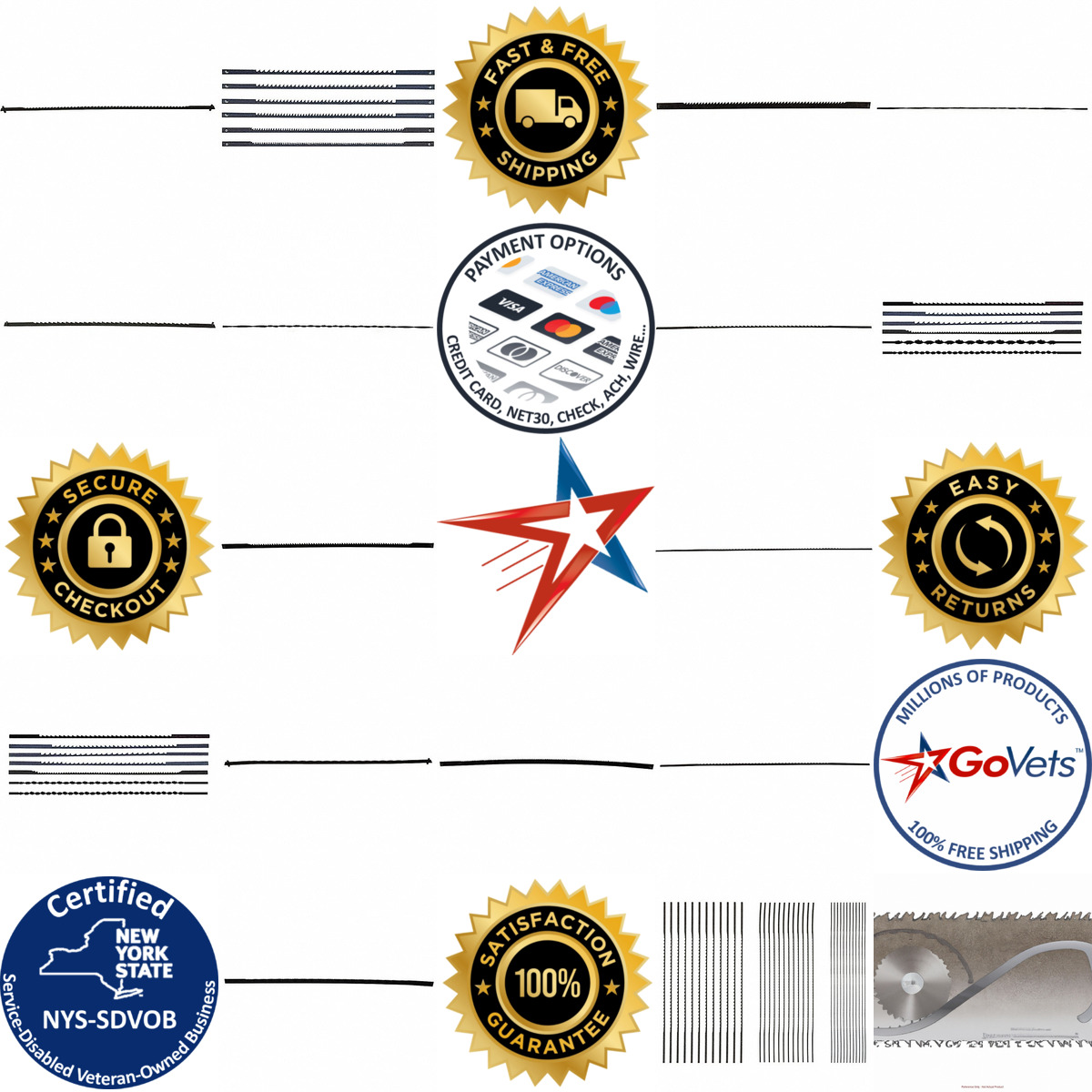 A selection of Scroll Saw Blades products on GoVets
