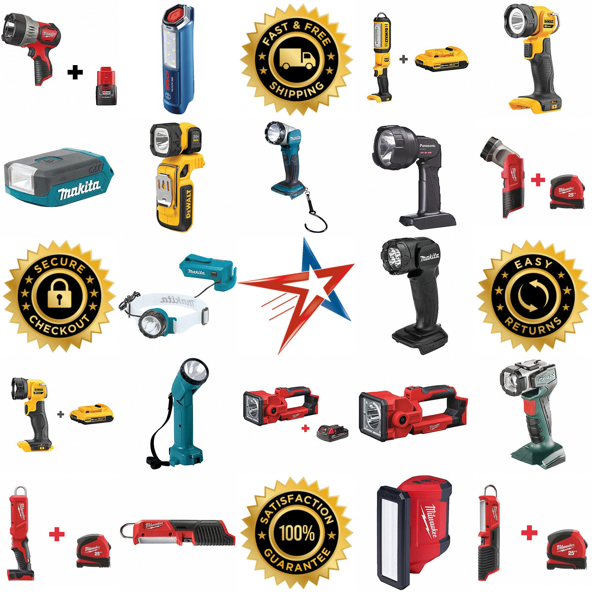 A selection of Cordless Tool Flashlights products on GoVets