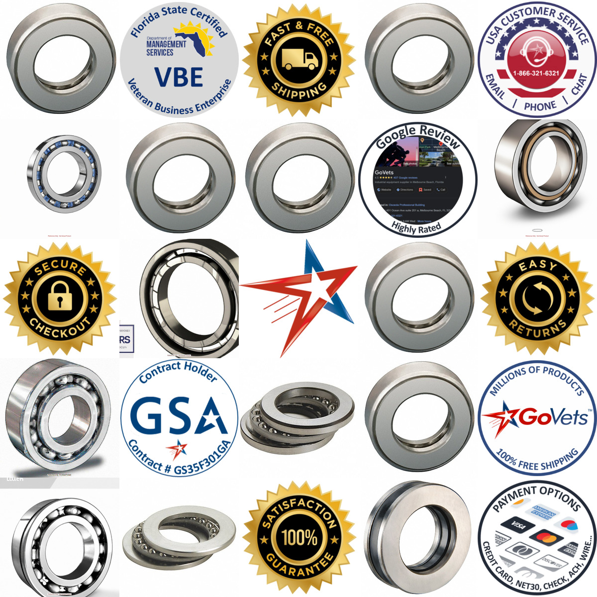 A selection of Ball Thrust Bearings products on GoVets