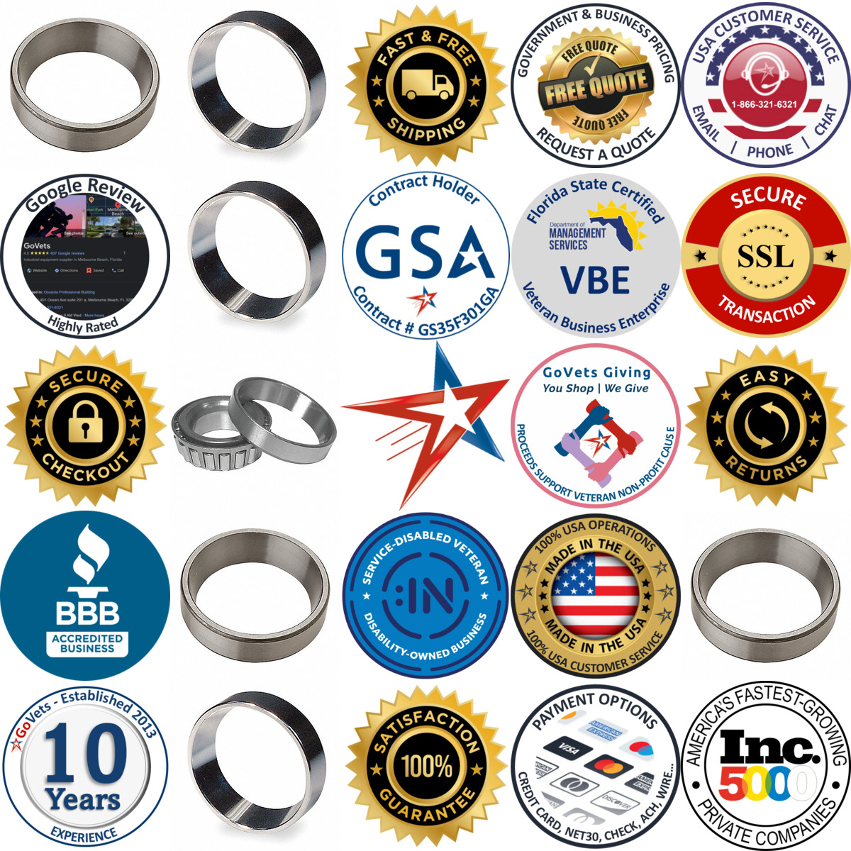 A selection of Tapered Roller Bearing Cups products on GoVets