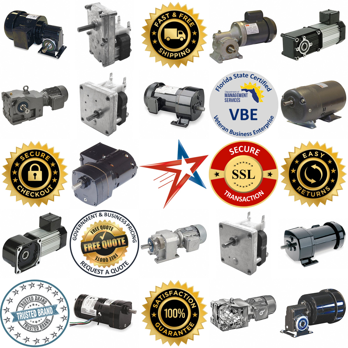A selection of ac Gearmotors products on GoVets