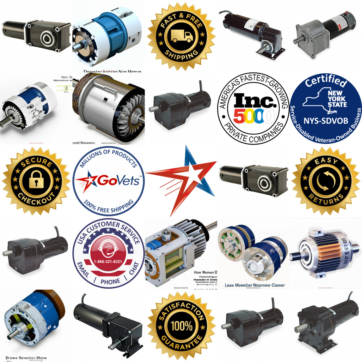 A selection of dc Gearmotors products on GoVets