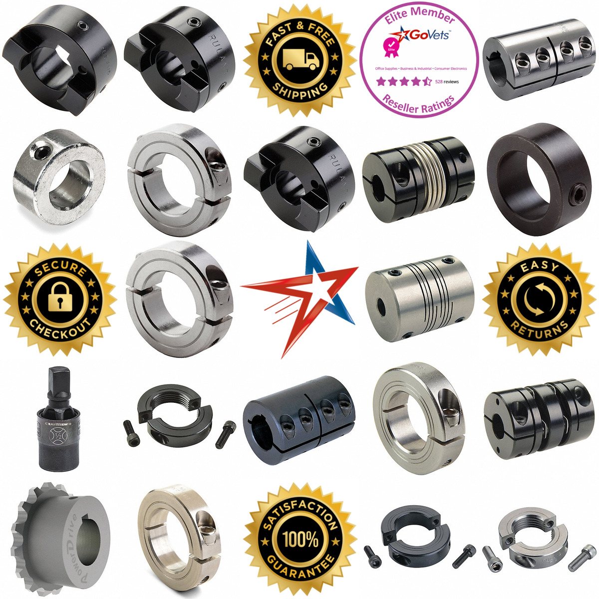 A selection of Shaft Couplings Collars and Universal Joints products on GoVets
