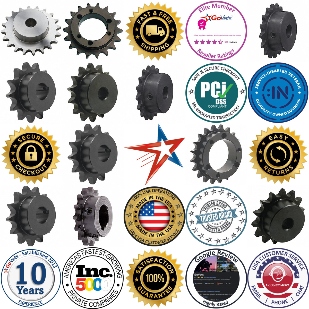 A selection of Sprockets products on GoVets
