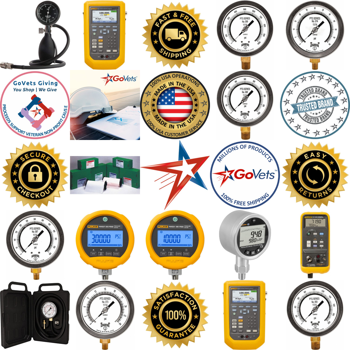 Millions of Products A selection of Pressure Testing Instruments products on GoVets