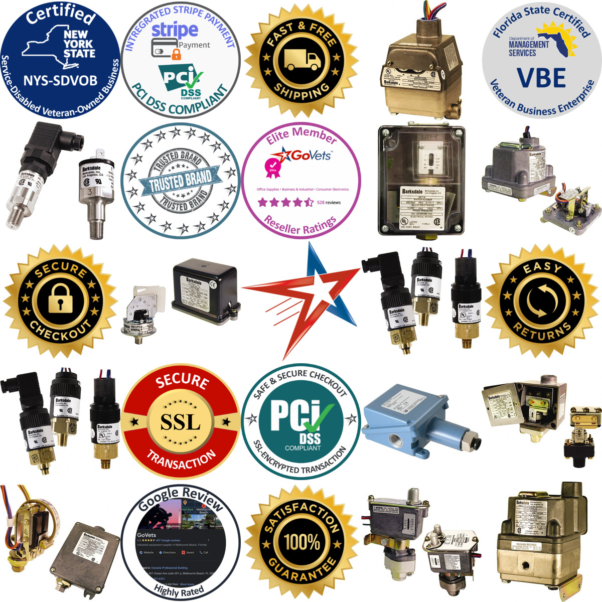 A selection of Pressure Vacuum and Compound Switches products on GoVets