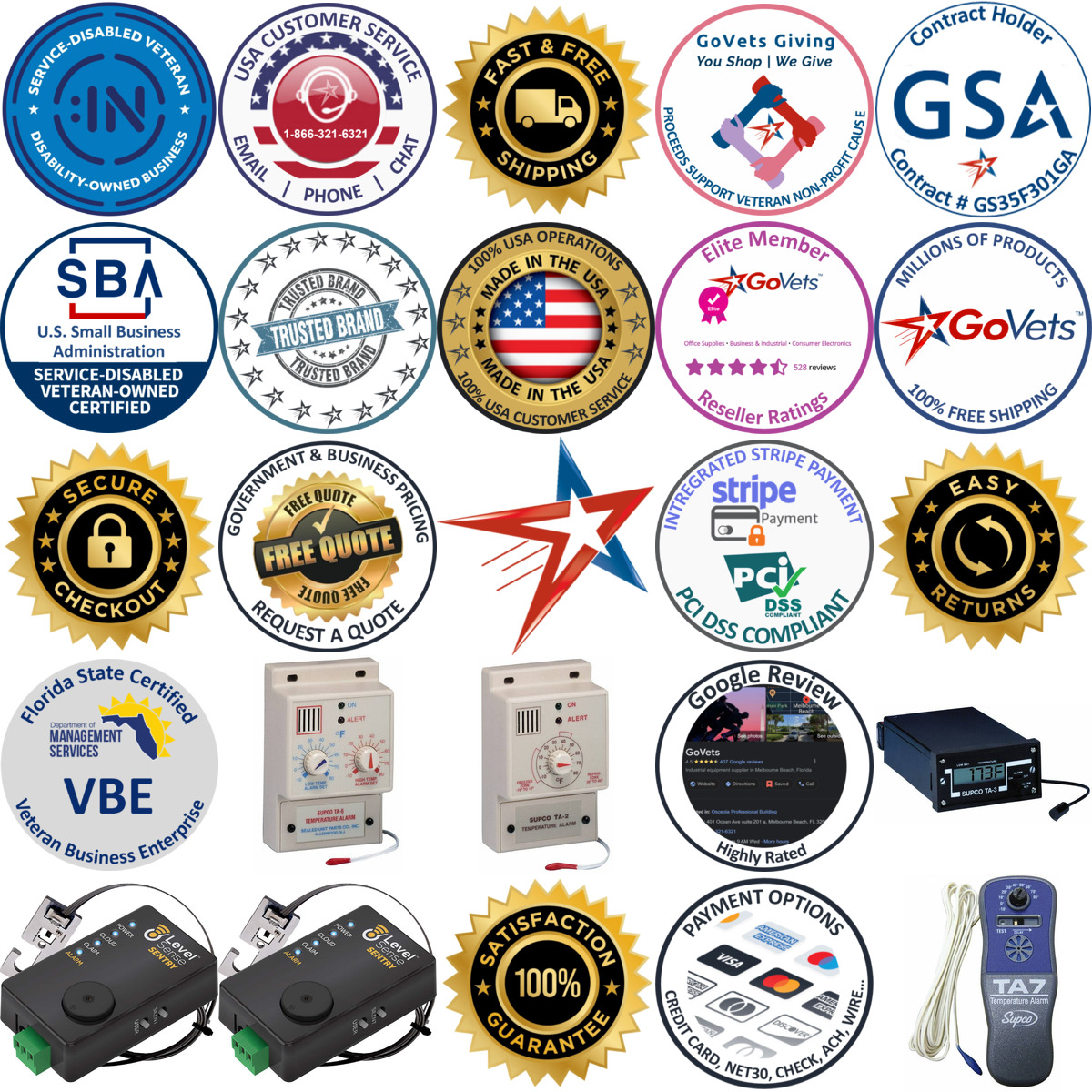 Millions of Products A selection of Temperature Alarms products on GoVets