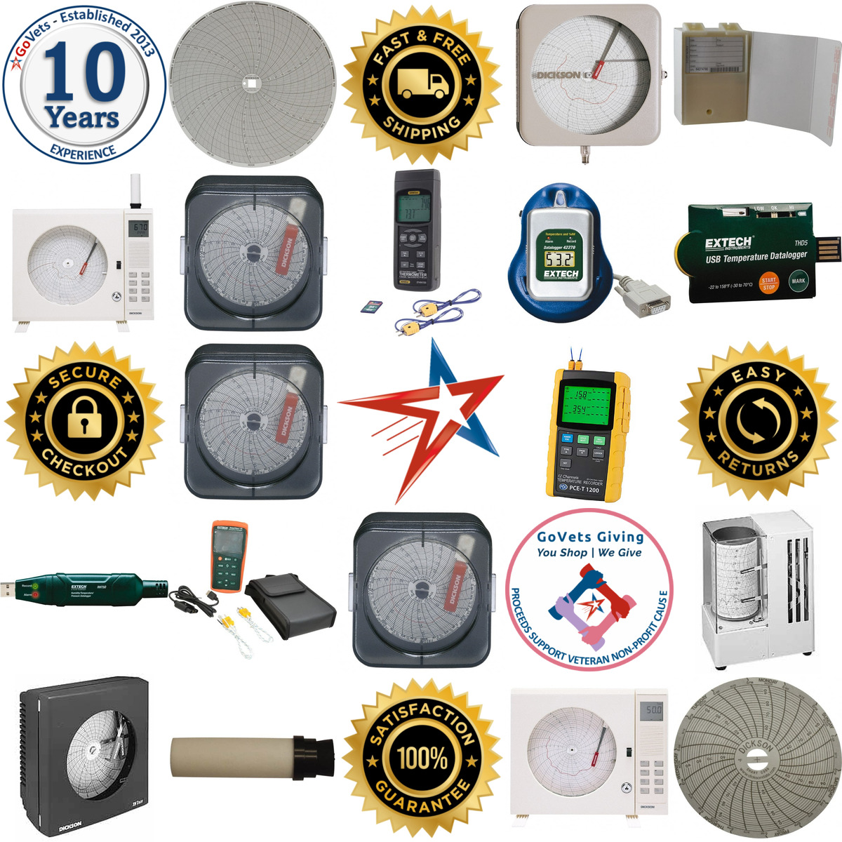 Millions of Products A selection of Temperature Recorders and Accessories products on GoVets