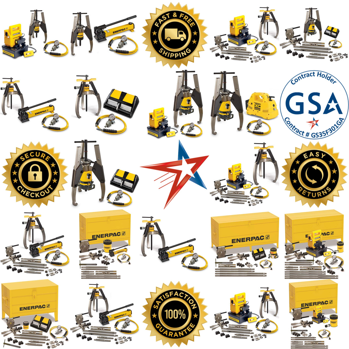 A selection of Enerpac products on GoVets