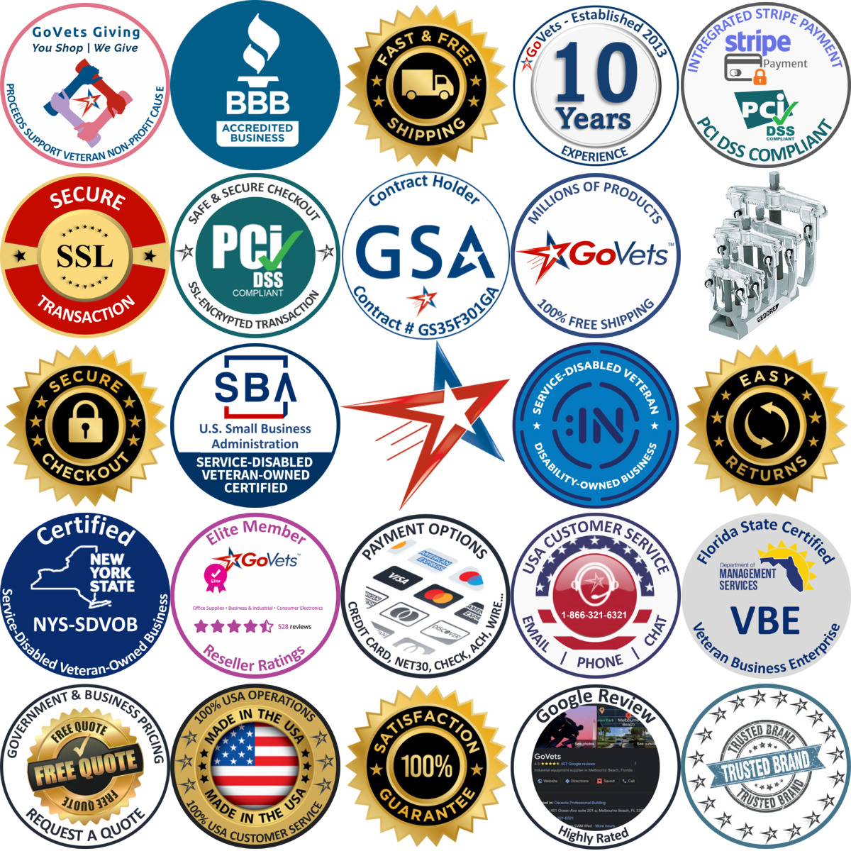 A selection of Gedore products on GoVets