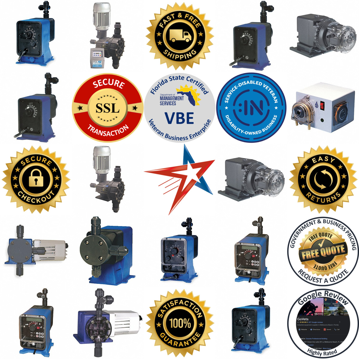 A selection of Diaphragm Chemical Metering Pumps products on GoVets