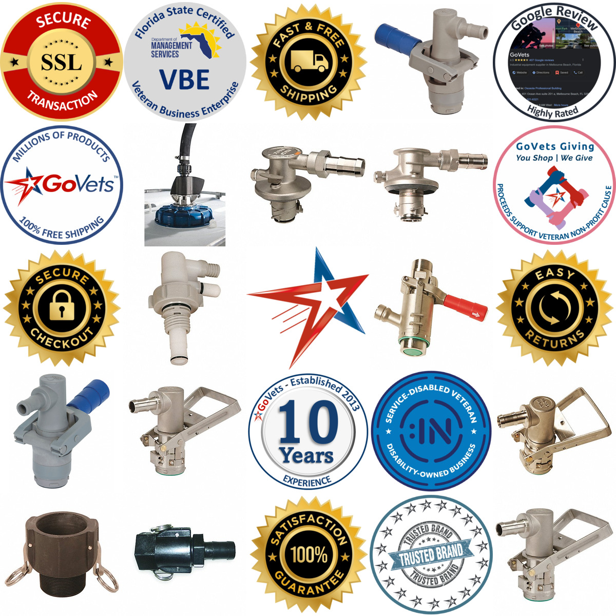 A selection of Drum Pump Quick Disconnects and Couplings products on GoVets