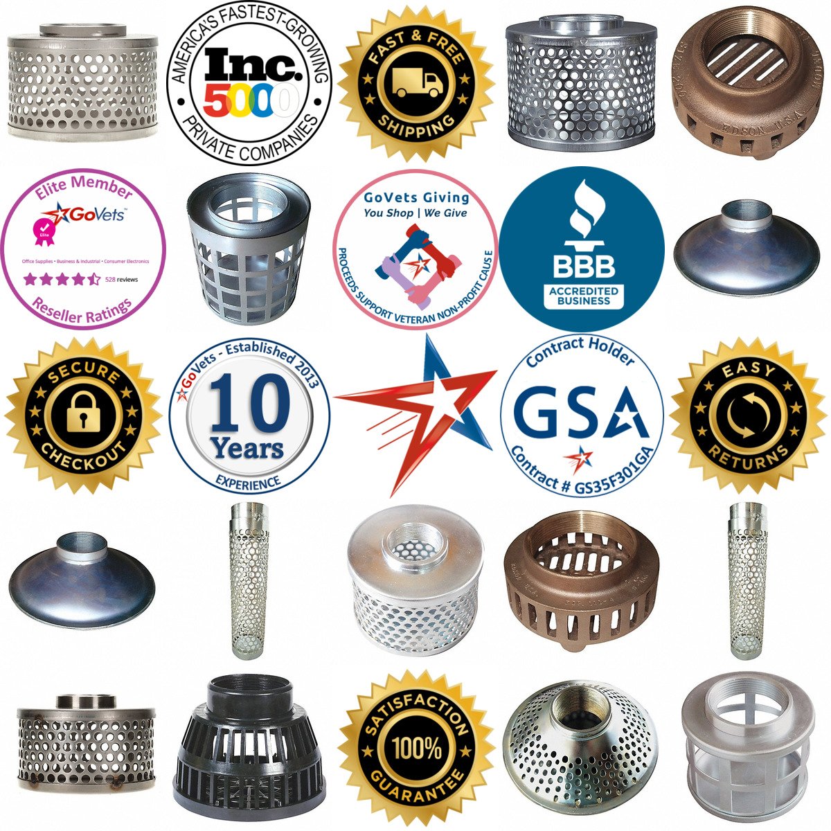 A selection of Trash Pump Suction Strainers products on GoVets