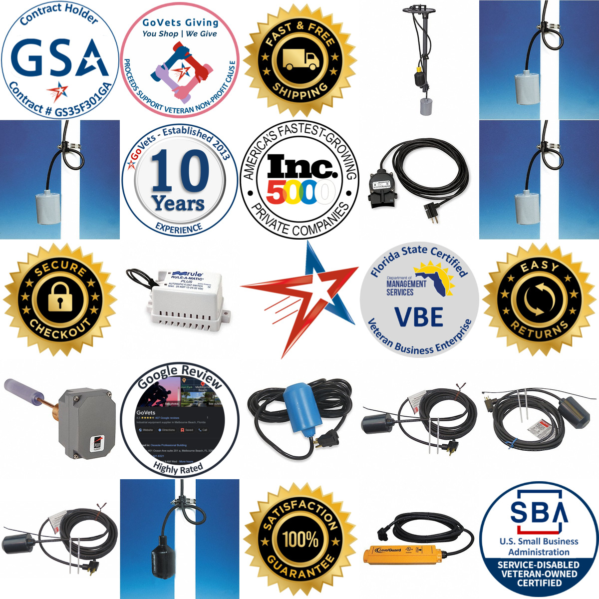 A selection of Boiler Feed and Condensate Return Float Switches products on GoVets