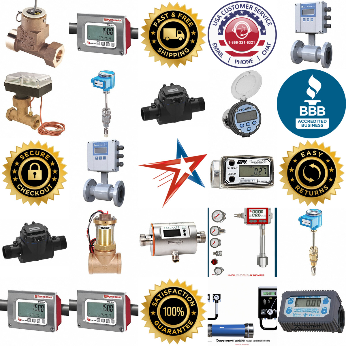 A selection of Electronic Flowmeters products on GoVets