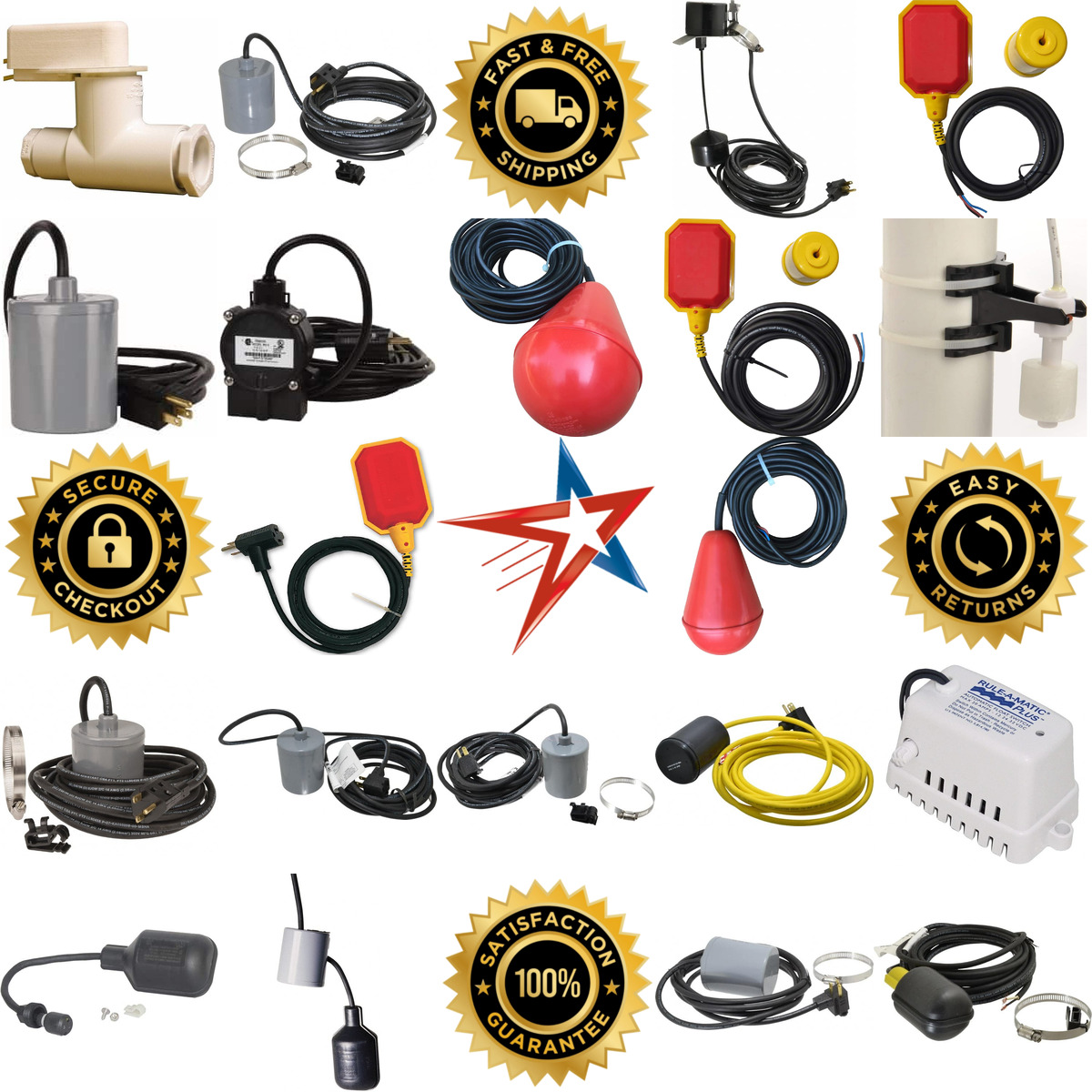 A selection of Float Switches products on GoVets