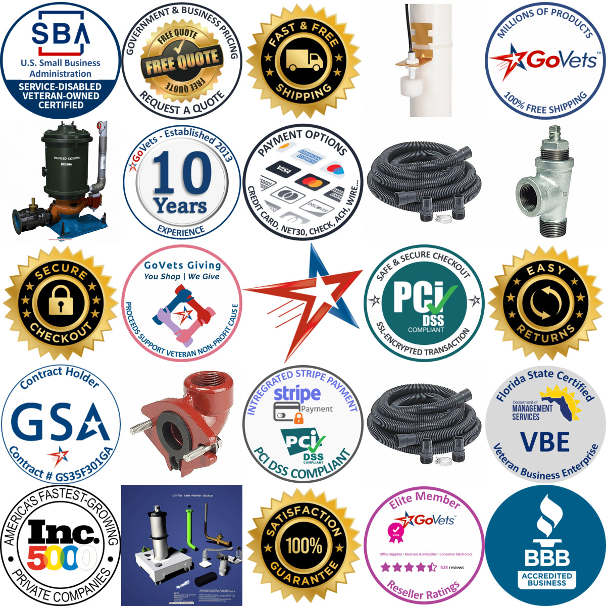 A selection of Sump Pump Accessories products on GoVets