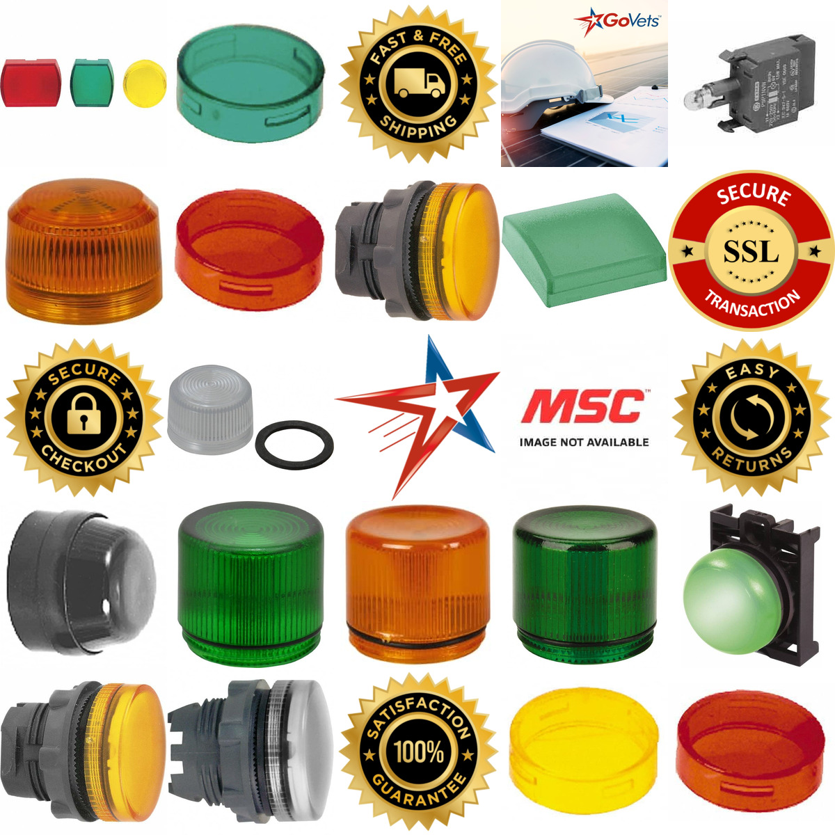 A selection of Pilot and Indicator Light Accessories products on GoVets